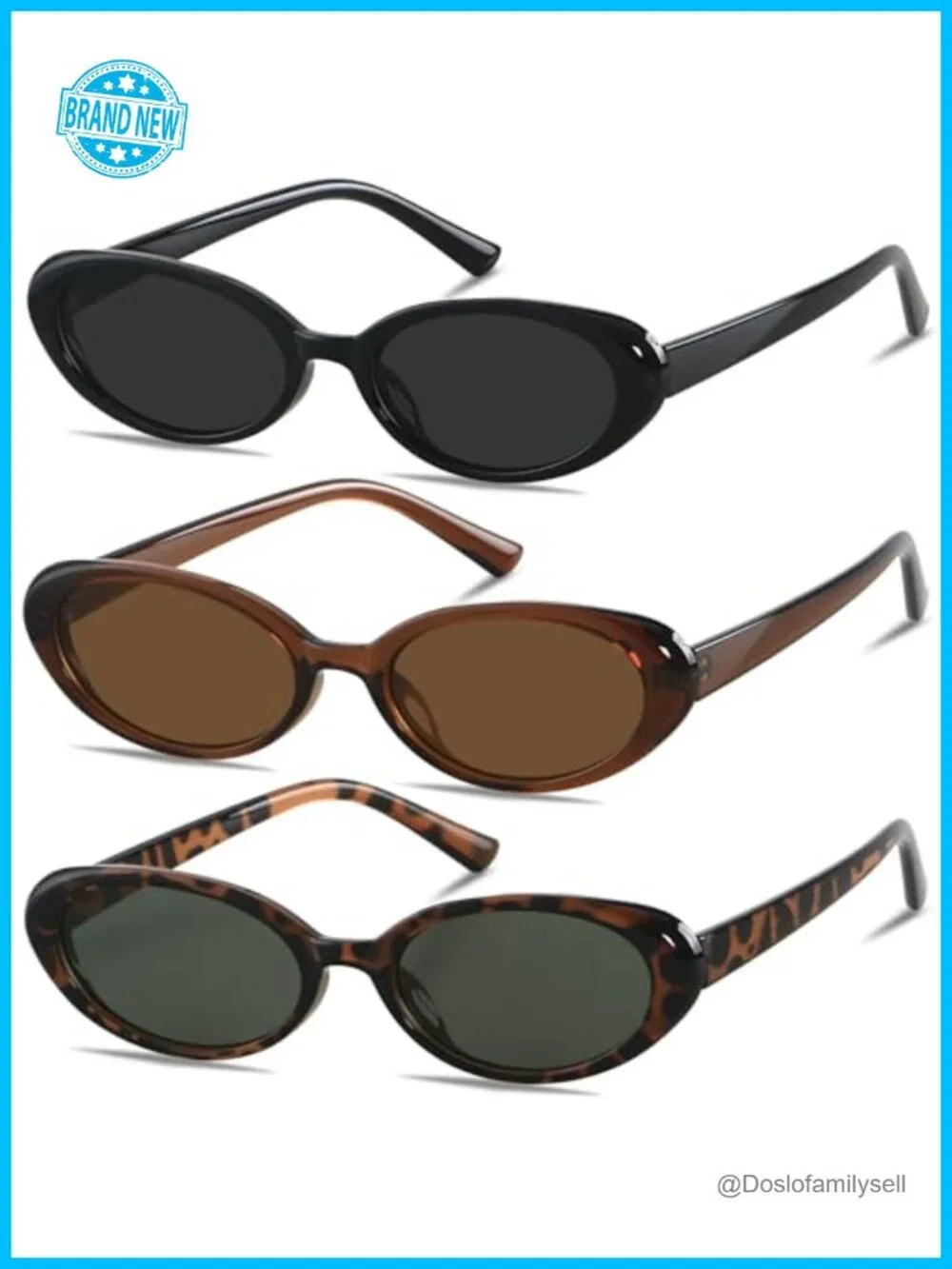 Vintage 90s Oval Sunglasses Womens Small Round Retro Fashion Shades